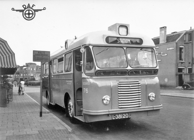 86374 Afbeelding van de Daf/Domburg autobus nr. 76 (serie 76-90) van het G.E.B.R.U. te Eindhoven.